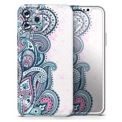 Colorful Ethnic Sprouts - DesignSkinz Protective Vinyl Decal Wrap Skin Cover Compatible with The Apple iPhone Xs (Full-Body, Screen Trim & Back Glass Skin)