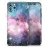 Colorful Neon Space Nebula - DesignSkinz Protective Vinyl Decal Wrap Skin Cover Compatible with The Apple iPhone Xs (Full-Body, Screen Trim & Back Glass Skin) view 1