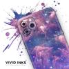 Colorful Nebula - DesignSkinz Protective Vinyl Decal Wrap Skin Cover Compatible with The Apple iPhone SE (2020) (Full-Body, Screen Trim & Back Glass Skin) view 3