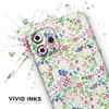 Butterflies and Flowers Watercolor Pattern V2 - DesignSkinz Protective Vinyl Decal Wrap Skin Cover Compatible with The Apple iPhone 11 Pro (Full-Body, Screen Trim & Back Glass Skin) view 3