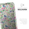 Butterflies and Flowers Watercolor Pattern V2 - DesignSkinz Protective Vinyl Decal Wrap Skin Cover Compatible with The Apple iPhone 11 Pro (Full-Body, Screen Trim & Back Glass Skin) view 4