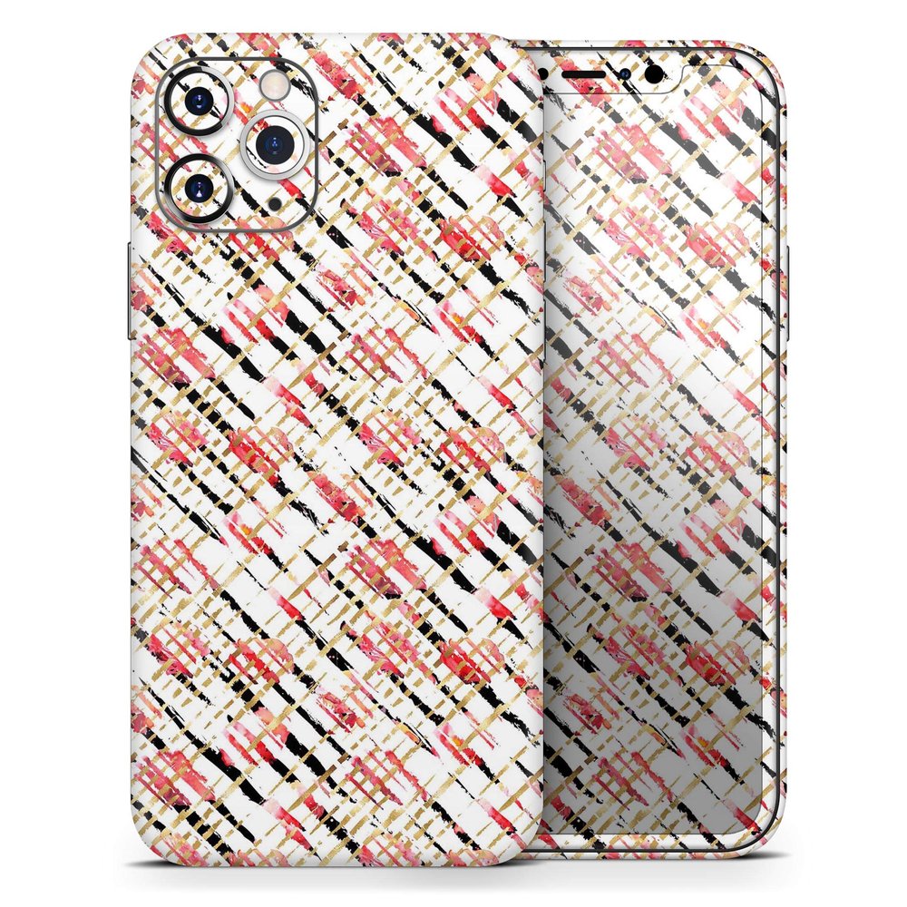 Karamfila Watercolo Poppies V20 - DesignSkinz Protective Vinyl Decal Wrap Skin Cover Compatible with the Apple iPhone 11 (Full-Body, Screen Trim & Back Glass Skin)
