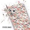 Karamfila Watercolo Poppies V20 - DesignSkinz Protective Vinyl Decal Wrap Skin Cover Compatible with the Apple iPhone 11 (Full-Body, Screen Trim & Back Glass Skin) view 3