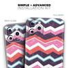 Jagged Colorful Chevron - DesignSkinz Protective Vinyl Decal Wrap Skin Cover Compatible with The Apple iPhone 11 Pro (Full-Body, Screen Trim & Back Glass Skin) view 2