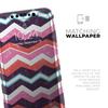 Jagged Colorful Chevron - DesignSkinz Protective Vinyl Decal Wrap Skin Cover Compatible with The Apple iPhone 11 Pro (Full-Body, Screen Trim & Back Glass Skin) view 4