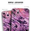 Blurred Abstract Flow V51 - DesignSkinz Protective Vinyl Decal Wrap Skin Cover Compatible with The Apple iPhone XR (Full-Body, Screen Trim & Back Glass Skin) view 2