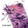 Blurred Abstract Flow V51 - DesignSkinz Protective Vinyl Decal Wrap Skin Cover Compatible with The Apple iPhone XR (Full-Body, Screen Trim & Back Glass Skin) view 3