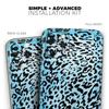 Hot Teal Cheetah Animal Print - DesignSkinz Protective Vinyl Decal Wrap Skin Cover Compatible with The Apple iPhone Xs Max (Full-Body, Screen Trim & Back Glass Skin) view 2