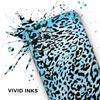 Hot Teal Cheetah Animal Print - DesignSkinz Protective Vinyl Decal Wrap Skin Cover Compatible with The Apple iPhone Xs Max (Full-Body, Screen Trim & Back Glass Skin) view 3