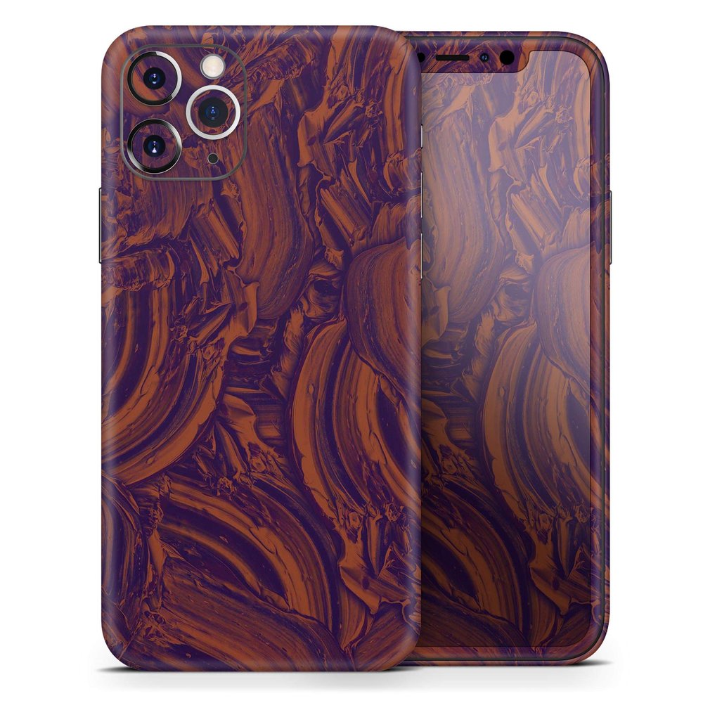 Liquid Abstract Paint Remix V47 - DesignSkinz Protective Vinyl Decal Wrap Skin Cover Compatible with The Apple iPhone X (Full-Body, Screen Trim & Back Glass Skin)