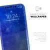 Blue 275 Absorbed Watercolor Texture - DesignSkinz Protective Vinyl Decal Wrap Skin Cover Compatible with The Apple iPhone XR (Full-Body, Screen Trim & Back Glass Skin) view 4
