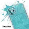 Marble Surface V1 Teal - DesignSkinz Protective Vinyl Decal Wrap Skin Cover Compatible with the Apple iPhone XR (Full-Body, Screen Trim & Back Glass Skin) view 3