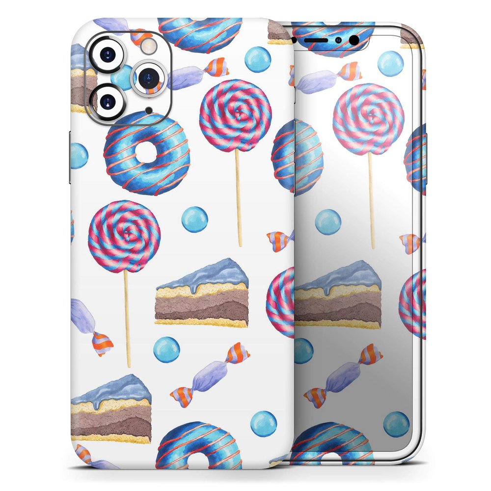 Yummy Galore Bakery Treats v4 - DesignSkinz Protective Vinyl Decal Wrap Skin Cover Compatible with The Apple iPhone 11 Pro (Full-Body, Screen Trim & Back Glass Skin)