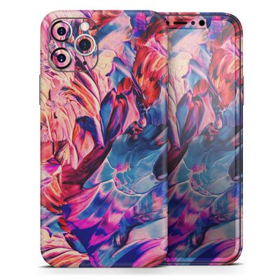 Liquid Abstract Paint Remix V56 - DesignSkinz Protective Vinyl Decal Wrap Skin Cover Compatible with The Apple iPhone XR (Full-Body, Screen Trim & Back Glass Skin)