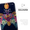 Tropical Neon Summer Reflect - DesignSkinz Protective Vinyl Decal Wrap Skin Cover Compatible with the Apple iPhone Xs (Full-Body, Screen Trim & Back Glass Skin) view 4
