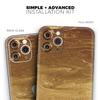 Molten Gold Digital Foil Swirl V7 - DesignSkinz Protective Vinyl Decal Wrap Skin Cover Compatible with The Apple iPhone Xs (Full-Body, Screen Trim & Back Glass Skin) view 2