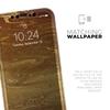 Molten Gold Digital Foil Swirl V7 - DesignSkinz Protective Vinyl Decal Wrap Skin Cover Compatible with The Apple iPhone Xs (Full-Body, Screen Trim & Back Glass Skin) view 4