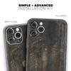 Raw Wood Planks V8 - DesignSkinz Protective Vinyl Decal Wrap Skin Cover Compatible with The Apple iPhone Xs (Full-Body, Screen Trim & Back Glass Skin) view 2