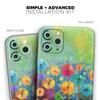Abstract Flower Meadow - DesignSkinz Protective Vinyl Decal Wrap Skin Cover Compatible with The Apple iPhone 11 Pro (Full-Body, Screen Trim & Back Glass Skin) view 2