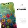 Abstract Flower Meadow - DesignSkinz Protective Vinyl Decal Wrap Skin Cover Compatible with The Apple iPhone 11 Pro (Full-Body, Screen Trim & Back Glass Skin) view 4