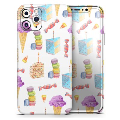 Yummy Galore Bakery Treats v6 - DesignSkinz Protective Vinyl Decal Wrap Skin Cover Compatible with The Apple iPhone 11 (Full-Body, Screen Trim & Back Glass Skin)
