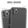 Solid Dark Gray - DesignSkinz Protective Vinyl Decal Wrap Skin Cover Compatible with The Apple iPhone Xs (Full-Body, Screen Trim & Back Glass Skin) view 2