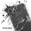Black & Silver Marble Swirl V3 - DesignSkinz Protective Vinyl Decal Wrap Skin Cover Compatible with The Apple iPhone Xs Max (Full-Body, Screen Trim & Back Glass Skin) view 3