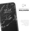 Black & Silver Marble Swirl V3 - DesignSkinz Protective Vinyl Decal Wrap Skin Cover Compatible with The Apple iPhone Xs Max (Full-Body, Screen Trim & Back Glass Skin) view 4