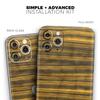 Gold Standard Zebrawood - DesignSkinz Protective Vinyl Decal Wrap Skin Cover Compatible with The Apple iPhone Xs (Full-Body, Screen Trim & Back Glass Skin) view 2