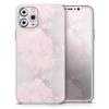 Karamfila Silver & Pink Marble V12 - DesignSkinz Protective Vinyl Decal Wrap Skin Cover Compatible with the Apple iPhone 11 (Full-Body, Screen Trim & Back Glass Skin) view 1
