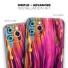 Blurred Abstract Flow V30 - DesignSkinz Protective Vinyl Decal Wrap Skin Cover Compatible with The Apple iPhone Xs Max (Full-Body, Screen Trim & Back Glass Skin) view 2