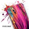 Blurred Abstract Flow V30 - DesignSkinz Protective Vinyl Decal Wrap Skin Cover Compatible with The Apple iPhone Xs Max (Full-Body, Screen Trim & Back Glass Skin) view 3