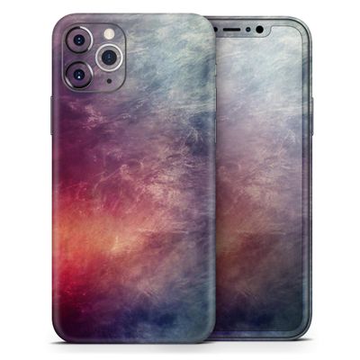 Abstract Fire & Ice V19 - DesignSkinz Protective Vinyl Decal Wrap Skin Cover Compatible with The Apple iPhone XR (Full-Body, Screen Trim & Back Glass Skin)