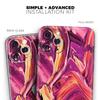 Blurred Abstract Flow V15 - DesignSkinz Protective Vinyl Decal Wrap Skin Cover Compatible with The Apple iPhone 11 (Full-Body, Screen Trim & Back Glass Skin) view 2