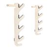 Grassracks Birch Wood Ski Rack - The Hallsteiner Series Horizontal Ski Wall Mount (3 or 4 Pairs of Skis, Birch) view 1