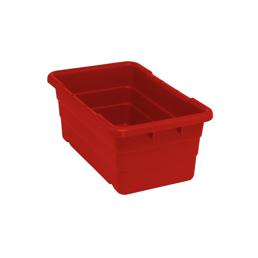 Quantum Storage K-TUB2516-8RD-1 Plastic Nesting Tote, 25-1/8" x 16" x 8-1/2", Red