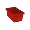 Quantum Storage K-TUB2516-8RD-1 Plastic Nesting Tote, 25-1/8" x 16" x 8-1/2", Red view 1