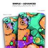 Blurred Abstract Flow V52 - DesignSkinz Protective Vinyl Decal Wrap Skin Cover Compatible with The Apple iPhone 11 (Full-Body, Screen Trim & Back Glass Skin) view 2