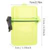 T best Diving Dry Box, Underwater Plastic Transparent Floating Watertight Case Waterproof Diving Sealing Dry Storage Box with Rope Hook for Surfing Canoe Kayak(Transparent Yellow) view 3