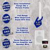 Acoustic Audio by Goldwood SLM1W Mountable On Wall Slim Speakers Home Theater Wired Pair Pack, White view 2