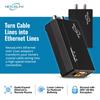 Nexuslink G.hn Ethernet Over Coax Adapter Kit - 1.2Gbps Network for Unused/Dark Coax - Secure Wired Connection for Gaming & Streaming - Easy Setup - Not for Cable TV/Internet - 2 Units (GCA-1200-KIT) view 2