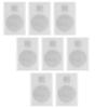 Acoustic Audio SLM1W Mountable On Wall Slim Speakers Home Theater Wired 4 Pair Pack view 1