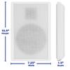 Acoustic Audio SLM1W Mountable On Wall Slim Speakers Home Theater Wired 4 Pair Pack view 3