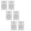 Acoustic Audio SLM1W Mountable On Wall Slim Speakers Home Theater Wired 3 Pair Pack view 1