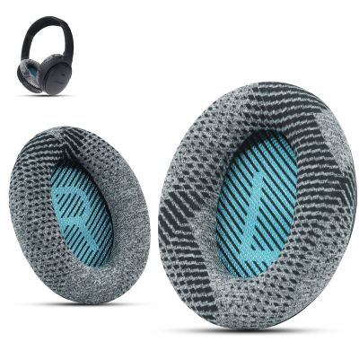 Professional Bose Headphones Replacement Ear Pads, Fits Bose QuietComfort 35 ii /QC35 /QC25 /QC2 /QC15 /Ae2 /Ae2i /Ae2w /SoundTrue & SoundLink(Over-Ear), Fabric & Memory Foam, by Krone Kalpasmos Gray