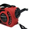 JENSEN JEP-650 Portable Digital AM/FM Weather Radio with Weather Alert, Flashlight, and 4-Way Charging, Red, JEP-650 view 3