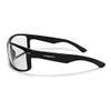 Crossfire CK7 Premium Safety Eyewear, Shiny Black Frame with Clear Lens view 3