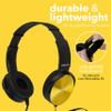 Kids Headphones Bulk 5 Pack, Student On Ear Color Varieties, Comfy Swivel Earphones for Classroom, Library, School, Airplane, for Online Learning and Travel, Noise Stereo Sound 3.5mm Jack (Colorful) view 2