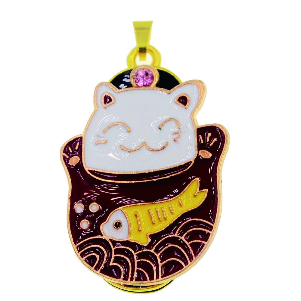 Waterproof Plutus Cat USB Flash Disk with Necklace Chain (8GB)