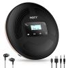 HOTT CD903TF Portable CD Player with Bluetooth and FM Transmitter with Touch Buttons Backlight,Rechargeable with AUX Cable,CD Player Shockproof for Car view 1